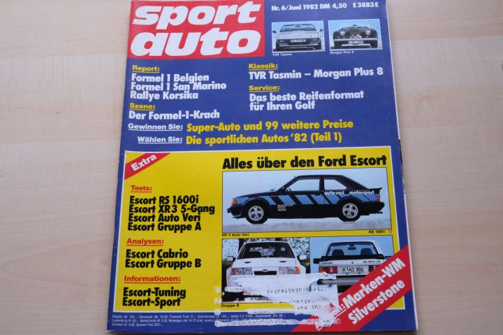 Deckblatt Sport Auto (06/1982)